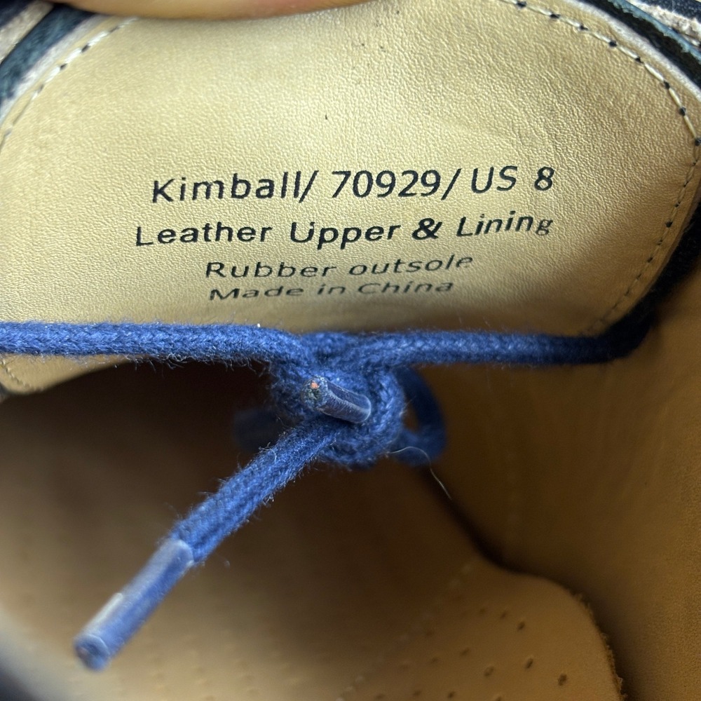 Warfield & Grand Kimball Brogue Wingtip Leather Oxford Dress Shoes Black Mens 8 - Picture 8 of 9